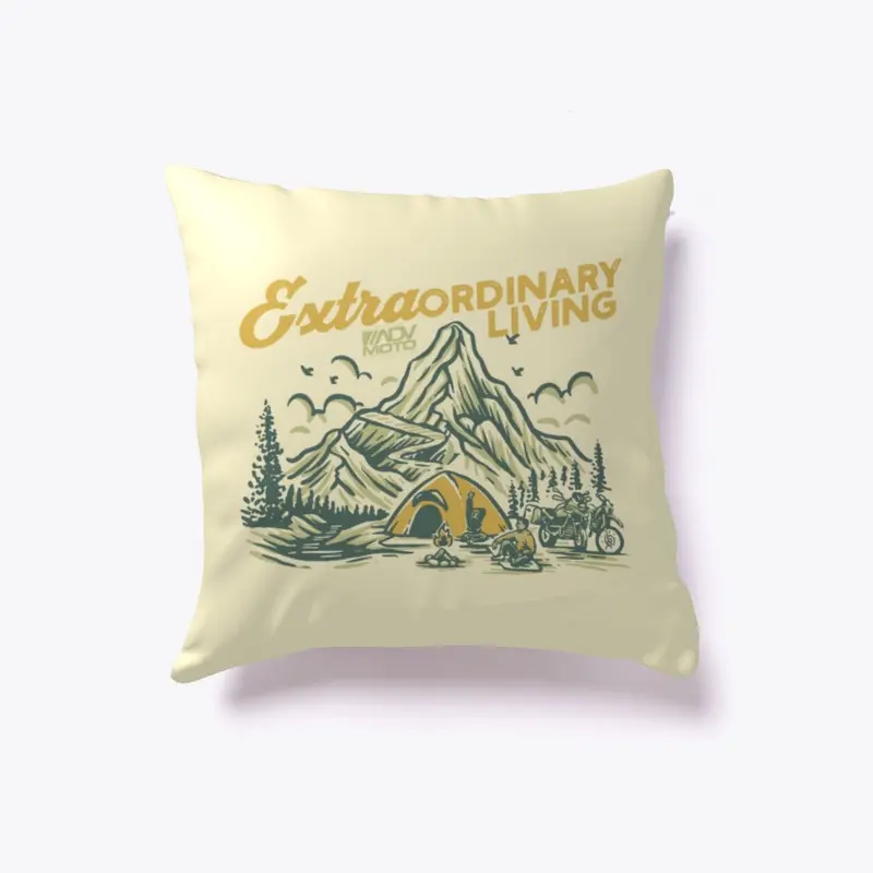 ADVMoto EXTRAordinary Living Pillow